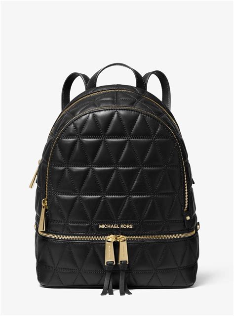 Michael Kors quilted leather backpack